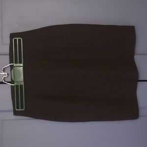 Morgan Taylor studio lined wool pencil mini skirt back slit size 4P